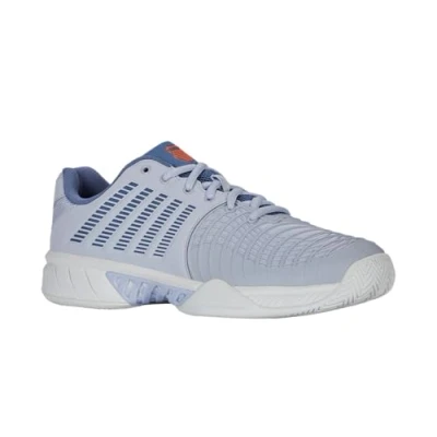 Afbeelding van K SWISS Express Light Tennisschoenen voor kleibanen, Heren, Maat: 42, Arctic ice infinity scarlet ibis Textiel