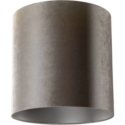 Afbeelding van QAZQA cilinder velours Klassieke Lampenkap Ø 40 cm Taupe