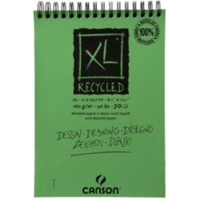 Image de Canson Album XL Dessin Recyclé 160g A5 25 feuilles.