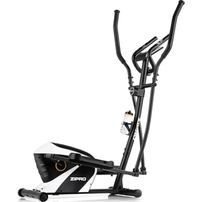 Afbeelding van Zipro Shox RS Magnetische Crosstrainer, Hartslagsensoren, Gemakkelijk te transporteren, Antislippedalen, Flessenhouder, Homegym, Stabiele structuur, Max. gebruikersgewicht 120 kg, zwart en wit