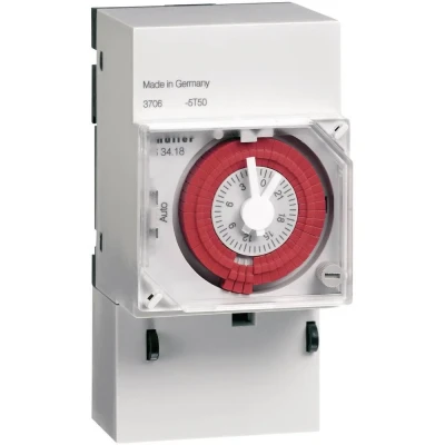 Afbeelding van Müller VS 30.18 12 24V &amp; DC 24 48V 50 60Hz DIN rail schakelklok Analoog V/DC, 48 V/AC, V/AC 4000 W