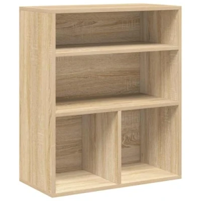 Afbeelding van vidaXL Boekenkast 60x30x71,5 cm bewerkt hout sonoma eikenkleurig