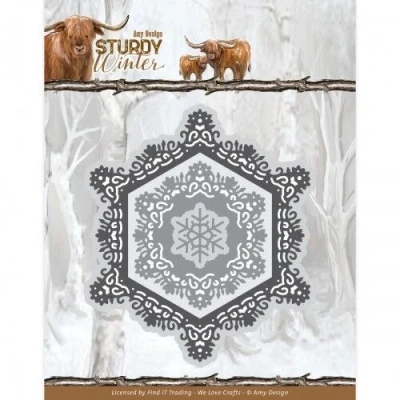 Afbeelding van Dies Amy Design Sturdy Winter Hexagon