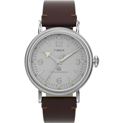 Afbeelding van Timex Standard TW2W20300 Horloge Leer Bruin Ø 40 mm
