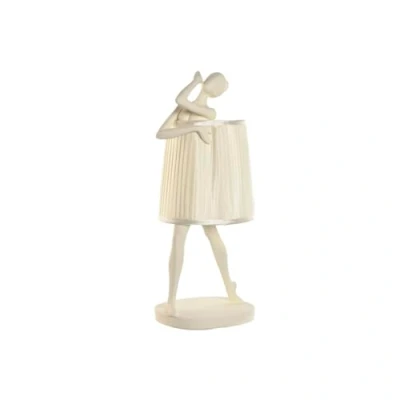 Afbeelding van Bureaulamp Home ESPRIT Wit Hars 40 W 220 V 29 x 25 62,5 cm