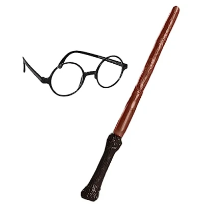 Afbeelding van &quot;Kit toverstok &amp; Bril Harry Potter ™ Kind Verkleedattribuut One size&quot;