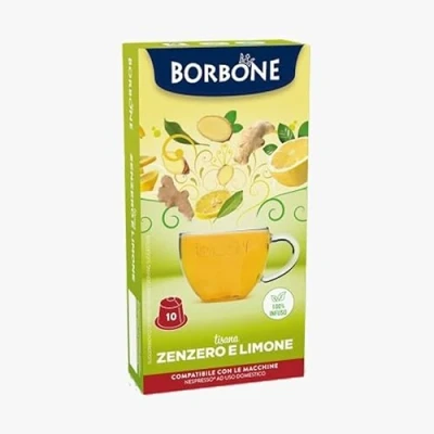 Afbeelding van Caffè Borbone Nespresso Zenzero e Limone Gember Citroen thee 3 x 10 cups