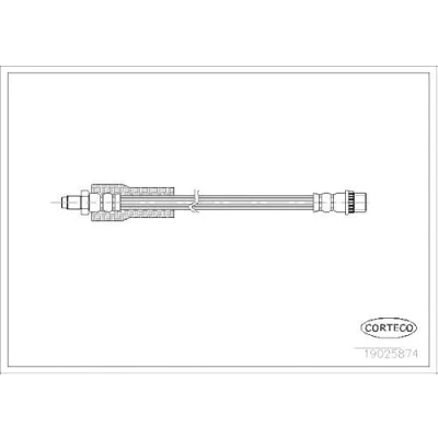 Afbeelding van CORTECO 19025874 Remslang Vooras 395
