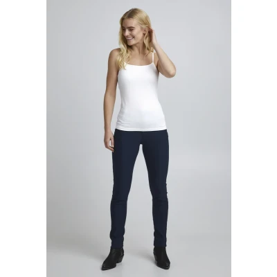Afbeelding van Fransa Krask Top, Dames, Maat: Large, (noos) white