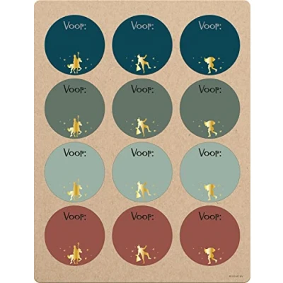 Afbeelding van Folat Cadeaustickers Sint en Piet