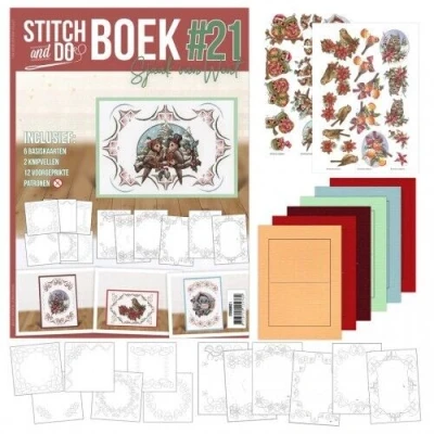 Afbeelding van Stitch and do Book 21 Christmas Feathers