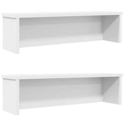 Afbeelding van Keukenrekken stapelbaar 2 st 50x15x16 cm wit