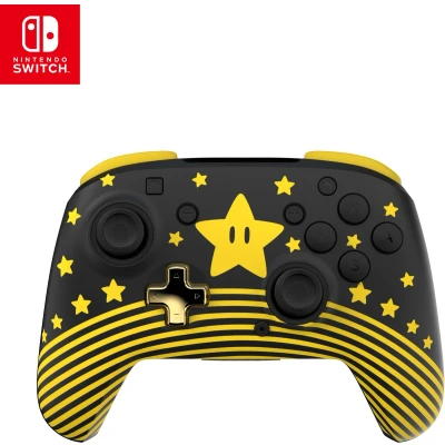 Afbeelding van Turtle Beach Rematch Glow In The Dark Draadloze Controller Nintendo Switch Super Mario Star