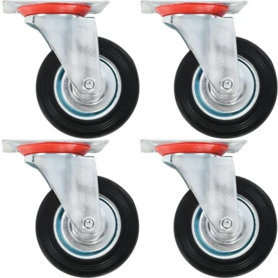 Afbeelding van Zwenkwielen 4 st 100 mm