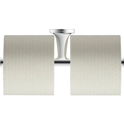 Afbeelding van Duravit Starck T dubbele closetrolhouder 25,5x7,6x5cm chroom