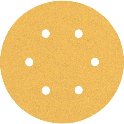 Image de BOSCH 2608900920 Feuille abrasive Expert C470 Best for Wood and Paint, diamètre 150 mm, grain 100, 6 trous (50 pcs)