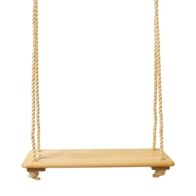 Afbeelding van emwe 24041 Kinderschommel met houten plank voor buiten, in hoogte verstelbaar, belastbaar tot 50 kg