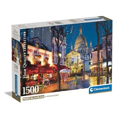 Image de Clementoni 1500p Paris Montmartre 59,2 x 84,3 cm Avec poster