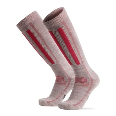 Afbeelding van Danish Endurance Sportsokken, Heren, Maat: 39 42, Light grey pink