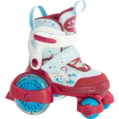 Afbeelding van Hudora, Meisjes, Rolschaatsen, Rolschaatsen Mijn eerste Quad LED (30, 31, 32, 33), Roze