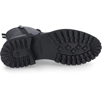 Afbeelding van Josef Seibel Sallina 08 Enkellaarsjes met plateauzool, Dames, Maat: 37, Schwarz Leer