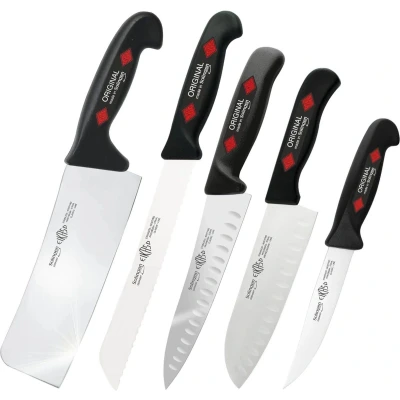 Afbeelding van EIKASO Solingen 3519S Professionele 5 delige Messenset Molybdeenstaal Ergonomisch Handvat