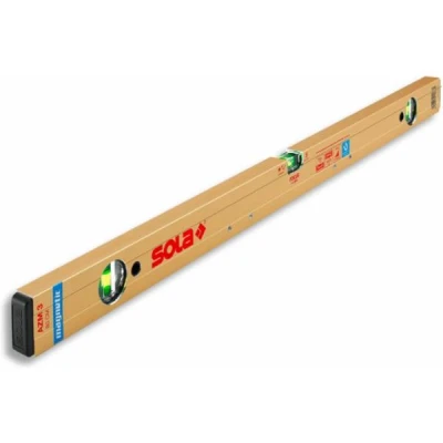 Afbeelding van SOLA AZM 3 180 aluminium magneet kokerprofiel waterpas met libellen goud cm 4201122108