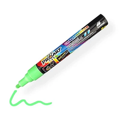 Afbeelding van LEVIATAN Afwasbare krijtstiften voor krijtbord, droog uitwisbaar krijtstift, krijtmarker, ronde punt, 2 3 mm, groen