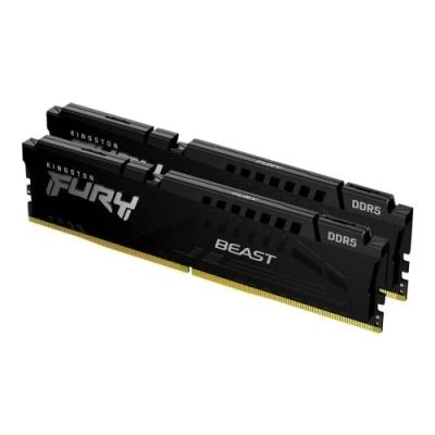 Image de Kingston FURY Beast DDR5 kit 64 Go: 2 x 32 Go DIMM 288 broches 5200 MHz / PC5 41600 CL38 1.25 V mémoire sans tampon on die ECC