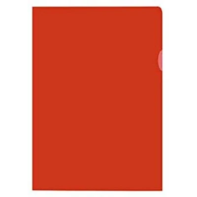 Afbeelding van Kangaro L map A4 PP 120 micron rood transparant 10 stuks K 34011