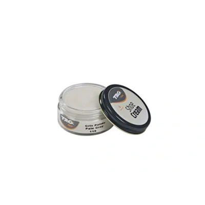 Afbeelding van TRG schoencrème met bijenwas licht grijs ( pale) 50 ml
