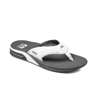 Afbeelding van Reef Fanning Teensandalen, Heren, Maat: 39, Grey/white Hoogwaardig imitatieleer