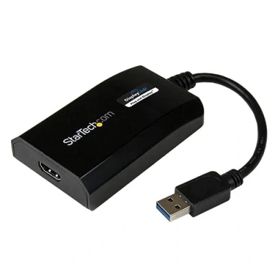 Image de StarTech.com adaptateur vid?o multi ?crans USB 3.0 vers HDMI Carte graphique externe certifi? DisplayLink HD 1080p M/F vidéo noir