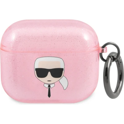 Afbeelding van Karl Lagerfeld Airpods 3 Case Glitter Roze