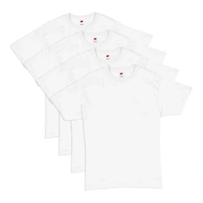 Afbeelding van Hanes Set van 6 T shirts voor heren 2135p6 Crew, Wit.