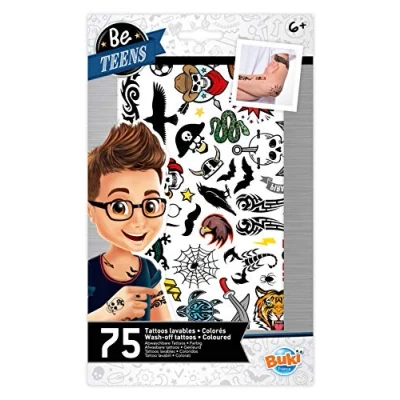 Afbeelding van BUKI TA006 Be Teens 75 afwasbare tattoos