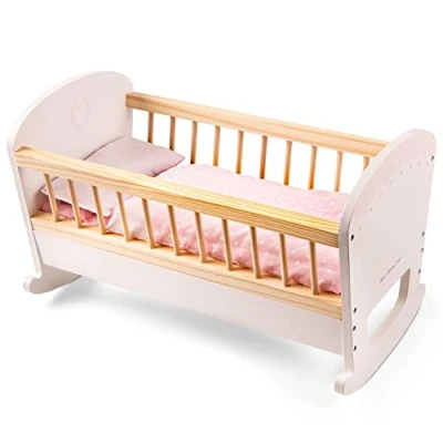 Afbeelding van New Classic Toys Houten Poppenbedje Inclusief Dekbedje