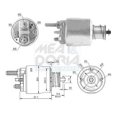 Afbeelding van Magnetische schakelaar, starter MEAT &amp; DORIA 46223