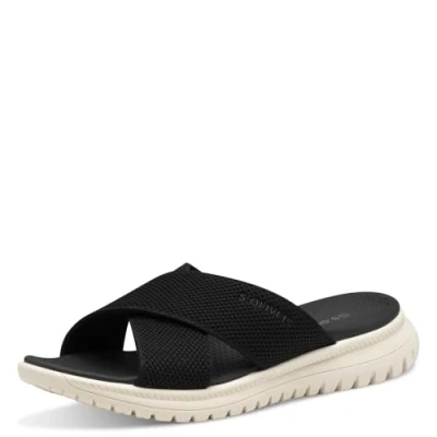Afbeelding van s.Oliver Damen sommerliche Pantolette flach, schwarz(BLACK), 38