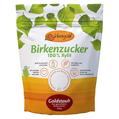 Afbeelding van Birkengold xylitol Glaze 350 g voor bakken en decoreren 100% hoogwaardig uit Finland berkenxylitol beukenschors 40% minder calorieën veganistisch
