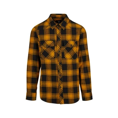 Afbeelding van Brandit Check Overhemd, Heren, Maat: Medium, Black yellow