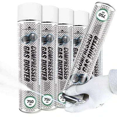 Afbeelding van AABCOOLING Home&amp;Office Compressed Gas Duster koude spuitbus 750 ml Freeze luchtbom, bom, spray tot 50 C, auto en motorfiets, 5 stuks BE