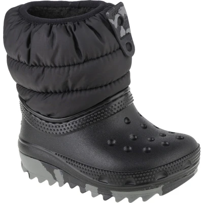 Afbeelding van Crocs Classic Neo Puff Boot Toddler 207683 001, voor een jongen, Zwart, Sneeuw laarzen,Laarzen, maat: 20/21