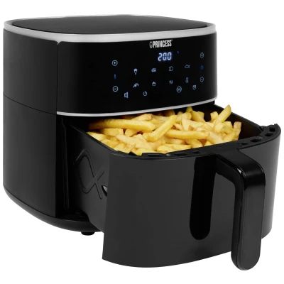 Afbeelding van Princess 01.182244.01.001 Airfryer 1500 W Anti aanbaklaag, Heteluchtfunctie, Timerfunctie, Instelbare temperatuur, Met display Zwart