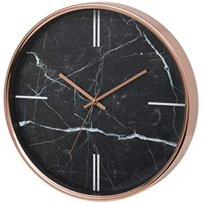Afbeelding van Unity Bolton Wandklok modern marmer 38 cm
