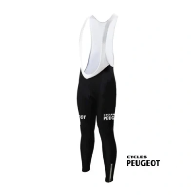 Afbeelding van Lange Wielerbroek Peugeot (fleece) Zwart REDTED XXL