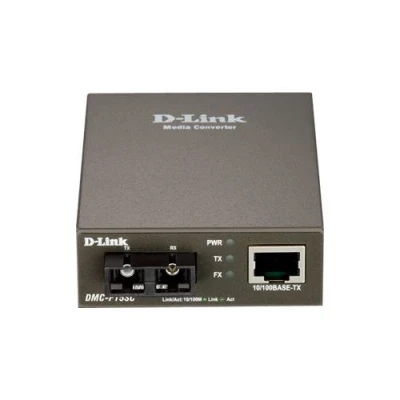 Image de D Link DMC F15SC Convertisseur de média à fibre optique 100Mb LAN 10Base T, 100Base FX, TX RJ 45 / mode unique SC jusqu&#039;à 15 km 1310 nm