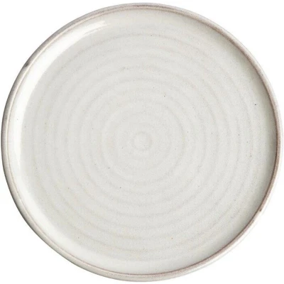 Afbeelding van Olympia Canvas ronde borden met smalle rand wit 26,5cm