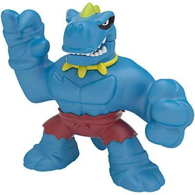 Afbeelding van Goo Jit Zu Stretchfiguur Dinopower T rex 14 Cm Rubber Blauw