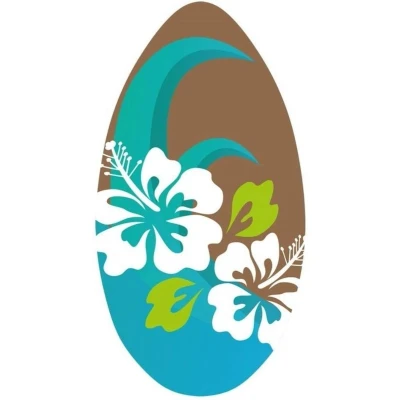 Afbeelding van Sportx Skimboard Flower Blauw/Bruin 100 Cm